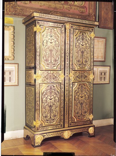 Garderobe van Lodewijk XIV, ca. 1680-90 (bronsmarqueterie en hout) door Andre Charles Boulle